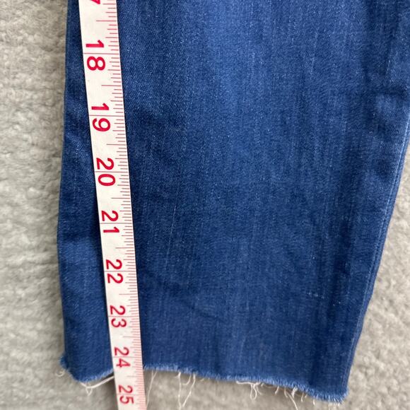 Frank & Eileen Womens Wicklow Jeans Trouser Style Raw Hem Stretch Denim Size 6 - Picture 8 of 11
